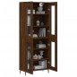 vidaXL Aparador alto madera contrachapada marrón roble 69,5x34x180 cm vidaXL Aparador alto madera contrachapada marrón roble 69,5x34x180 cm
