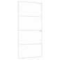 vidaXL Puerta de interior vidrio templado y aluminio blanco 93x201,5cm vidaXL Puerta de interior vidrio templado y aluminio blanco 93x201,5cm