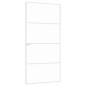 vidaXL Puerta de interior vidrio templado y aluminio blanco 93x201,5cm vidaXL Puerta de interior vidrio templado y aluminio blanco 93x201,5cm