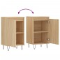 vidaXL Aparadores 2 uds madera de ingeniería roble Sonoma 40x35x70 cm vidaXL Aparadores 2 uds madera de ingeniería roble Sonoma 40x35x70 cm
