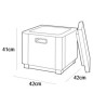Keter Nevera Ice Cube color grafito
