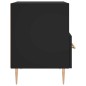 vidaXL Mesita de noche madera de ingeniería negro 40x35x47,5 cm vidaXL Mesita de noche madera de ingeniería negro 40x35x47,5 cm