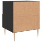 vidaXL Mesita de noche madera de ingeniería negro 40x35x47,5 cm vidaXL Mesita de noche madera de ingeniería negro 40x35x47,5 cm