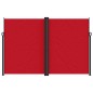 vidaXL Toldo lateral retráctil rojo 220x1200 cm vidaXL Toldo lateral retráctil rojo 220x1200 cm
