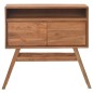 vidaXL Mesa consola de madera maciza de teca 80x30x80 cm vidaXL Mesa consola de madera maciza de teca 80x30x80 cm