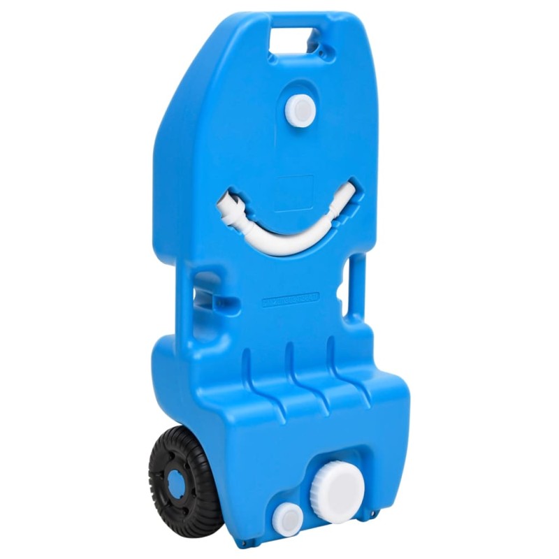 vidaXL Depósito de agua con ruedas para camping azul 25 L vidaXL Depósito de agua con ruedas para camping azul 25 L