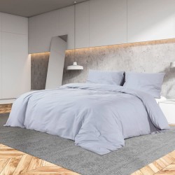 vidaXL Juego de funda nórdica algodón gris 200x200 cm
