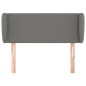 vidaXL Cabecero de tela gris oscuro 93x23x78/88 cm vidaXL Cabecero de tela gris oscuro 93x23x78/88 cm