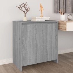 vidaXL Aparador de madera contrachapada gris Sonoma 70x41x75 cm