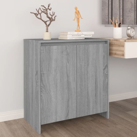 vidaXL Aparador de madera contrachapada gris Sonoma 70x41x75 cm