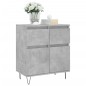 vidaXL Aparador de madera contrachapada gris hormigón 60x35x70 cm vidaXL Aparador de madera contrachapada gris hormigón 60x35x70 cm