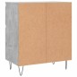 vidaXL Aparador de madera contrachapada gris hormigón 60x35x70 cm vidaXL Aparador de madera contrachapada gris hormigón 60x35x70 cm