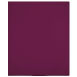 vidaXL Sábanas bajeras jersey 2 uds algodón burdeos 140x200 cm