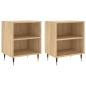 vidaXL Mesitas noche 2 uds madera ingeniería roble Sonoma 40x30x50 cm vidaXL Mesitas noche 2 uds madera ingeniería roble Sonoma 40x30x50 cm