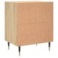 vidaXL Mesitas noche 2 uds madera ingeniería roble Sonoma 40x30x50 cm vidaXL Mesitas noche 2 uds madera ingeniería roble Sonoma 40x30x50 cm