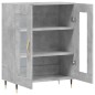 vidaXL Aparador de madera de ingeniería gris hormigón 69,5x34x90 cm vidaXL Aparador de madera de ingeniería gris hormigón 69,5x34x90 cm