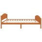 vidaXL Estructura de cama madera maciza pino marrón miel 160x200 cm vidaXL Estructura de cama madera maciza pino marrón miel 160x200 cm