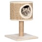 vidaXL Árbol para gatos con casa y poste rascador 52 cm hierba marina vidaXL Árbol para gatos con casa y poste rascador 52 cm hierba marina