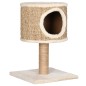 vidaXL Árbol para gatos con casa y poste rascador 52 cm hierba marina vidaXL Árbol para gatos con casa y poste rascador 52 cm hierba marina