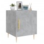 vidaXL Mesitas noche 2 uds madera ingeniería gris hormigón 40x40x50 cm vidaXL Mesitas noche 2 uds madera ingeniería gris hormigón 40x40x50 cm