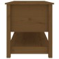 vidaXL Mesa de centro madera maciza de pino marrón miel 102x49x55 cm vidaXL Mesa de centro madera maciza de pino marrón miel 102x49x55 cm