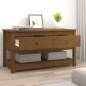 vidaXL Mesa de centro madera maciza de pino marrón miel 102x49x55 cm vidaXL Mesa de centro madera maciza de pino marrón miel 102x49x55 cm