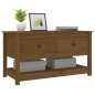 vidaXL Mesa de centro madera maciza de pino marrón miel 102x49x55 cm vidaXL Mesa de centro madera maciza de pino marrón miel 102x49x55 cm