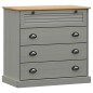 vidaXL Cómoda VIGO madera maciza pino gris 80x40x76 cm vidaXL Cómoda VIGO madera maciza pino gris 80x40x76 cm