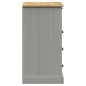 vidaXL Cómoda VIGO madera maciza pino gris 80x40x76 cm vidaXL Cómoda VIGO madera maciza pino gris 80x40x76 cm