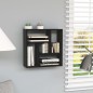 vidaXL Estantería de pared madera contrachapada negro 45,1x16x45,1 cm vidaXL Estantería de pared madera contrachapada negro 45,1x16x45,1 cm