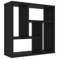 vidaXL Estantería de pared madera contrachapada negro 45,1x16x45,1 cm vidaXL Estantería de pared madera contrachapada negro 45,1x16x45,1 cm