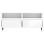 vidaXL Mueble de TV madera contrachapada blanco brillo 100x34,5x44,5cm