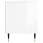 vidaXL Mueble de TV madera contrachapada blanco brillo 100x34,5x44,5cm