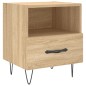 vidaXL Mesita noche 2 uds madera ingeniería roble Sonoma 40x35x47,5 cm vidaXL Mesita noche 2 uds madera ingeniería roble Sonoma 40x35x47,5 cm
