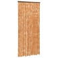 vidaXL Cortina mosquitera chenilla ocre y blanco 100x220 cm vidaXL Cortina mosquitera chenilla ocre y blanco 100x220 cm