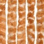 vidaXL Cortina mosquitera chenilla ocre y blanco 100x220 cm vidaXL Cortina mosquitera chenilla ocre y blanco 100x220 cm