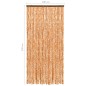 vidaXL Cortina mosquitera chenilla ocre y blanco 100x220 cm vidaXL Cortina mosquitera chenilla ocre y blanco 100x220 cm