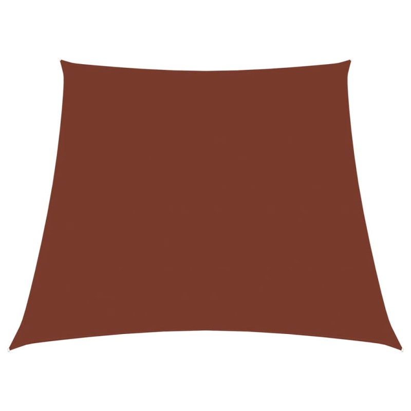vidaXL Toldo de vela trapezoidal de tela oxford terracota 3/5x4 m vidaXL Toldo de vela trapezoidal de tela oxford terracota 3/5x4 m