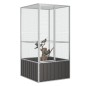 vidaXL Jaula de pájaros acero galvanizado antracita 111x107x211,5 cm vidaXL Jaula de pájaros acero galvanizado antracita 111x107x211,5 cm