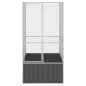 vidaXL Jaula de pájaros acero galvanizado antracita 111x107x211,5 cm vidaXL Jaula de pájaros acero galvanizado antracita 111x107x211,5 cm