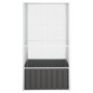 vidaXL Jaula de pájaros acero galvanizado antracita 111x107x211,5 cm vidaXL Jaula de pájaros acero galvanizado antracita 111x107x211,5 cm