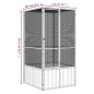 vidaXL Jaula de pájaros acero galvanizado antracita 111x107x211,5 cm vidaXL Jaula de pájaros acero galvanizado antracita 111x107x211,5 cm
