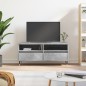 vidaXL Mueble de TV madera contrachapada gris hormigón 100x34,5x44,5cm vidaXL Mueble de TV madera contrachapada gris hormigón 100x34,5x44,5cm
