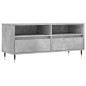 vidaXL Mueble de TV madera contrachapada gris hormigón 100x34,5x44,5cm vidaXL Mueble de TV madera contrachapada gris hormigón 100x34,5x44,5cm