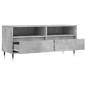 vidaXL Mueble de TV madera contrachapada gris hormigón 100x34,5x44,5cm vidaXL Mueble de TV madera contrachapada gris hormigón 100x34,5x44,5cm