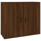vidaXL Aparadores 3 piezas madera contrachapada marrón roble vidaXL Aparadores 3 piezas madera contrachapada marrón roble