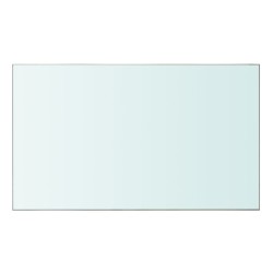 vidaXL Panel de estante vidrio claro 50x30 cm