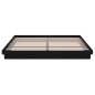 vidaXL Estructura de cama de madera maciza negro 200x200 cm vidaXL Estructura de cama de madera maciza negro 200x200 cm