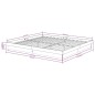vidaXL Estructura de cama de madera maciza negro 200x200 cm vidaXL Estructura de cama de madera maciza negro 200x200 cm