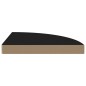 vidaXL Estantes flotantes de esquina 2 uds MDF negro 35x35x3,8 cm vidaXL Estantes flotantes de esquina 2 uds MDF negro 35x35x3,8 cm